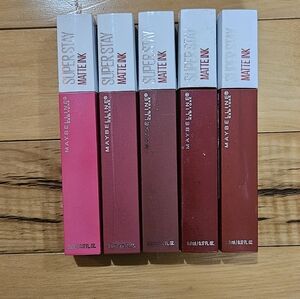 Maybelline SuperStay Matte Ink Liquid Lipstick Lot Of 5